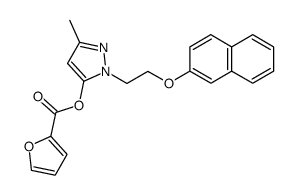 5-(2-Furylcarbonyloxy)-3-methyl-1-(2-(2-naphthyloxy)ethyl)-pyrazol Structure