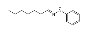 heptanal phenylhydrazone Structure