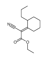 ethyl 2-cyano-2-(2-propylcyclohexylidene)acetate Structure