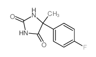 5-(4-氟苯基)-5-甲基咪唑烷-2,4-二酮结构式