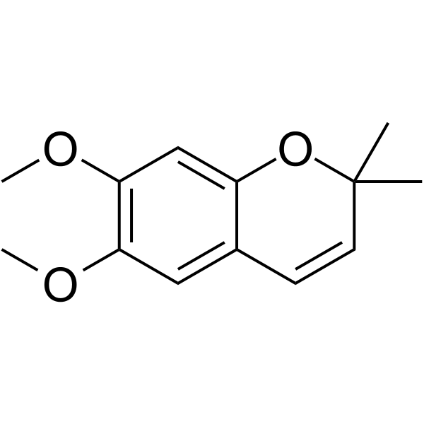 6,7-Dimethoxy-2,2-dimethylchromene structure