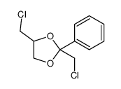 2,4-bis(chloromethyl)-2-phenyl-1,3-dioxolane结构式