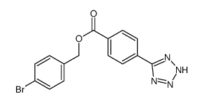 (4-bromophenyl)methyl 4-(2H-tetrazol-5-yl)benzoate Structure