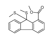 methyl 9,9-bis(methylsulfanyl)fluorene-1-carboxylate Structure