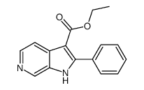ethyl 2-phenyl-1H-pyrrolo[2,3-c]pyridine-3-carboxylate结构式