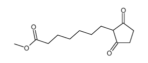 Methyl 7-(2,5-dioxocyclopentyl)heptanoate结构式