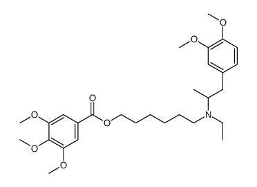 3,4,5-Trimethoxybenzoic acid 6-[ethyl[2-(3,4-dimethoxyphenyl)-1-methylethyl]amino]hexyl ester picture
