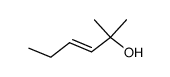 trans-2-Methylhex-3-en-2-ol结构式