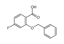 2-(苄氧基)-4-氟苯甲酸结构式