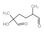 2-hydroxy-2,5-dimethylhexanedial Structure