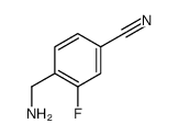 4-氨甲基-3-氟苯腈结构式