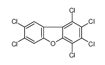 1,2,3,4,7,8-hexachlorodibenzofuran Structure