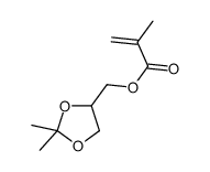 (2,2-dimethyl-1,3-dioxolan-4-yl)methyl methacrylate Structure