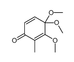 3,4,4-trimethoxy-2-methylcyclohexa-2,5-dien-1-one结构式