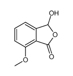 1,3-dihydro-3-hydroxy-7-methoxyisobenzofuran-1-one结构式