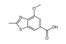 4-METHOXY-2-METHYLBENZO[D]THIAZOLE-6-CARBOXYLIC ACID Structure