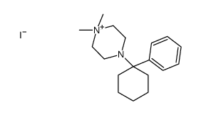 1,1-Dimethyl-4-(1-phenylcyclohexyl)piperazinium, iodide结构式