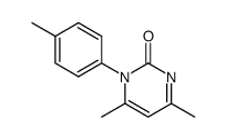 4,6-dimethyl-1-(p-tolyl)pyrimidin-2(1H)-one Structure