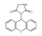 3-(9H-xanthen-9-yl)imidazolidine-2,4-dione结构式