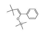((3,3-dimethyl-1-phenylbut-1-en-1-yl)oxy)trimethylsilane结构式