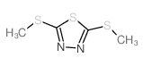 2,5-Bis(methylthio)-1,3,4-thiadiazole Structure