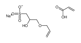 sodium,2-hydroxy-3-prop-2-enoxypropane-1-sulfonate,prop-2-enoic acid Structure