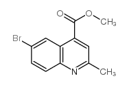 6-溴-2-甲基喹啉-4-羧酸甲酯结构式