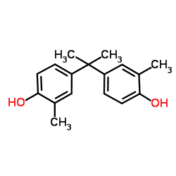 4,4'-Propane-2,2-diylbis(2-methylphenol) structure