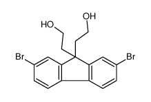 2-[2,7-dibromo-9-(2-hydroxyethyl)fluoren-9-yl]ethanol Structure
