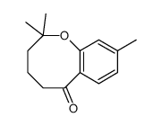 2,2,9-trimethyl-4,5-dihydro-3H-1-benzoxocin-6-one结构式