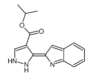 propan-2-yl 3-indol-2-ylidene-1,2-dihydropyrazole-4-carboxylate结构式