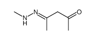 (E)-4-(2-methylhydrazono)pentan-2-one结构式