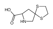 (8S)-1,4-dithia-7-azaspiro[4.4]nonane-8-carboxylic acid结构式