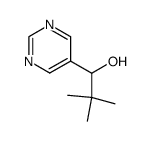 2,2-dimethyl-1-hydroxy-1-(pyrimidin-5-yl)-propane Structure