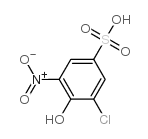 3-chloro-4-hydroxy-5-nitrobenzenesulphonic acid结构式