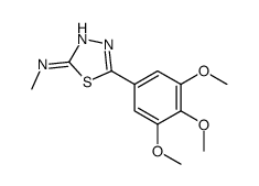 N-methyl-5-(3,4,5-trimethoxyphenyl)-1,3,4-thiadiazol-2-amine Structure