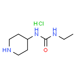 1-Ethyl-3-(piperidin-4-yl)urea hydrochloride Structure