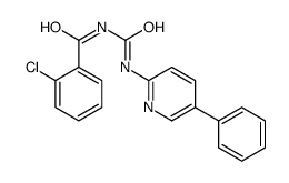 2-chloro-N-[(5-phenylpyridin-2-yl)carbamoyl]benzamide Structure