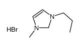 1-丙基-3-甲基咪唑溴盐结构式