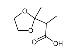 acide methyl-2 (methyl-2 dioxolanne-1,3 yl-2)-2 acetique Structure