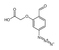 2-(5-azido-2-formylphenoxy)acetic acid结构式
