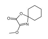 3-methoxy-1-oxa-4-azaspiro[4.5]dec-3-en-2-one结构式