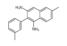 6-methyl-2-m-tolyl-naphthalene-1,3-diyldiamine结构式