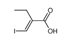 (2E)-2-ethyl-3-iodoprop-2-enoic acid结构式