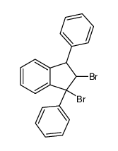 1,2-dibromo-1,3-diphenyl-indan Structure