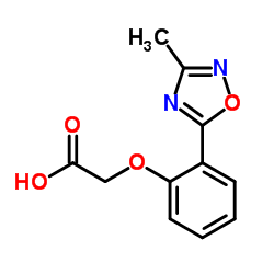 [2-(3-METHYL-[1,2,4]OXADIAZOL-5-YL)-PHENOXY]-ACETIC ACID结构式