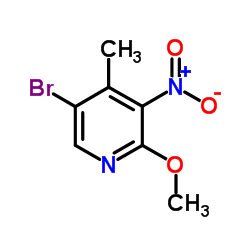 5-Bromo-2-methoxy-4-methyl-3-nitropyridine Structure