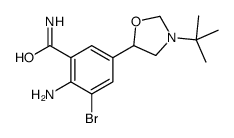 2-amino-3-bromo-5-(3-tert-butyl-1,3-oxazolidin-5-yl)benzamide Structure