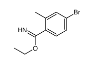 4-BROMO-2-METHYL-BENZIMIDIC ACID ETHYL ESTER Structure