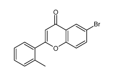 6-bromo-2-(2-methylphenyl)chromen-4-one结构式